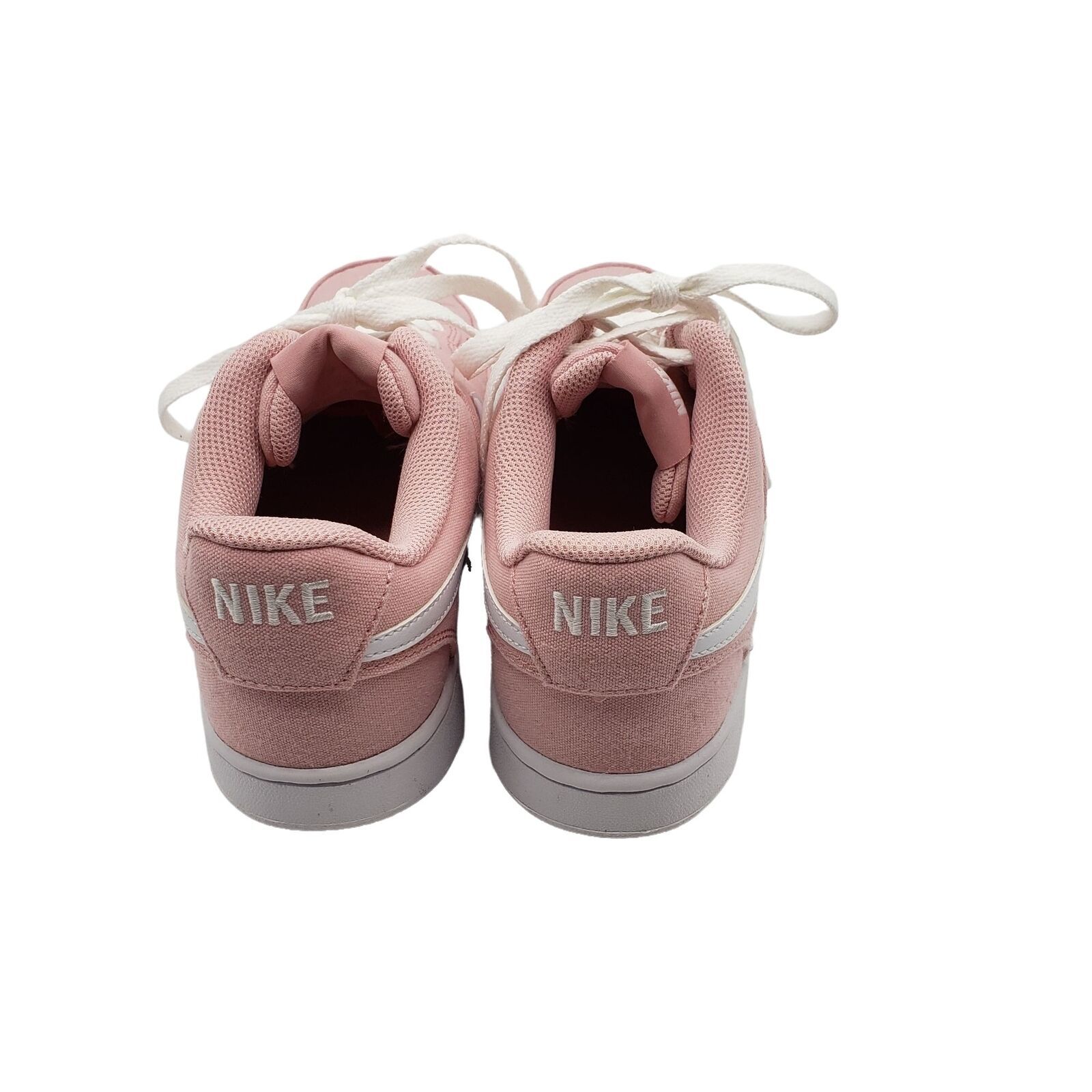 Nike Court Vision Low Pink Canvas Womens Size 9 DB7778-600 Athletic Shoes GUC - Athletic