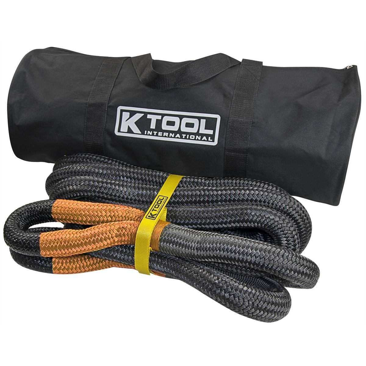 K Tool Double Braided Nylon Off Road Recovery Tow Rope / Strap with