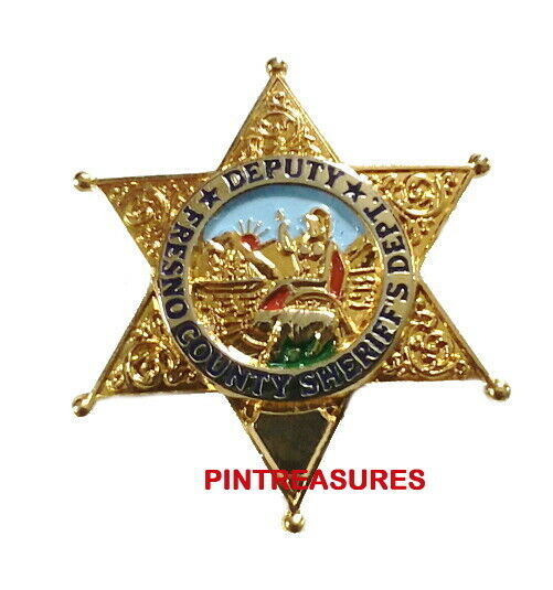 Sheriff Police Pin Lapel Fresno CO CA Sheriff Department Deputy Sheriff