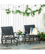 Outsunny 2PCS Glider/Rocking Chair Set with Breathable Mesh Fabric, Curv... - $276.15