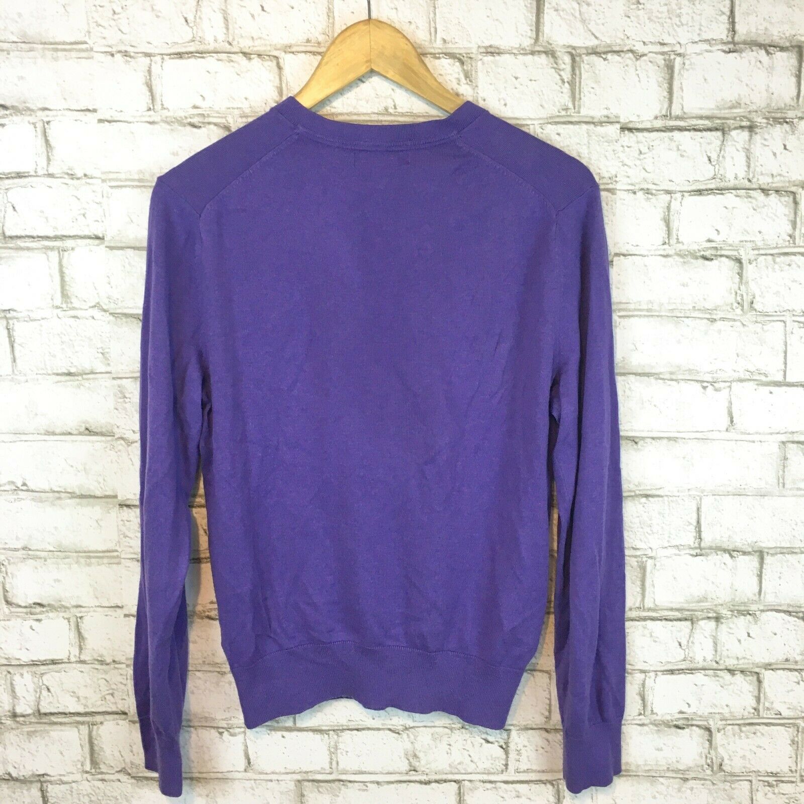 Banana Republic Men's Purple Luxury Blend Cotton & Cashmere Sweater ...