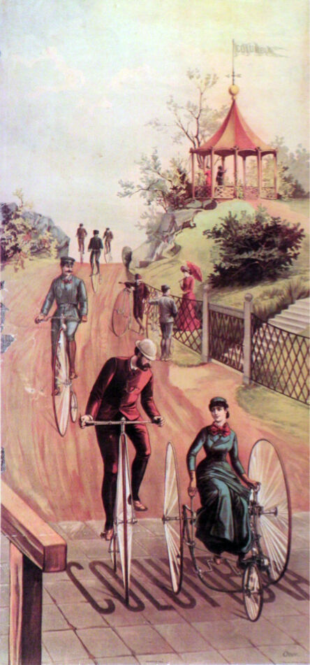 Victoria Style Bicycle Vintage POSTER.Home wall.Decor Art.Interior  1904