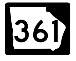 Georgia State Route 361 Sticker R4023 Highway Sign Road Sign Decal - $1.45+