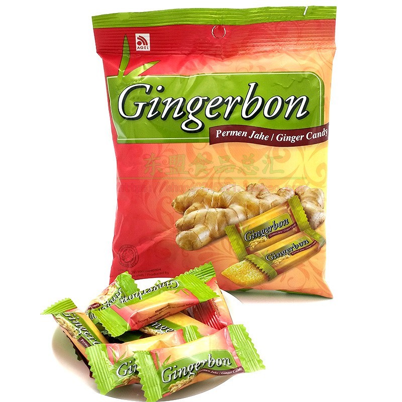 Gingerbon Ginger Sweets Chews Permen Jahe Original, 125g (12 pack)