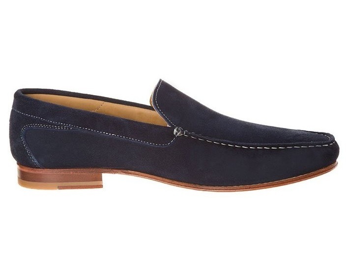 New Handmade Men navy blue suede loafer, Men casual shoes, Men handmade ...