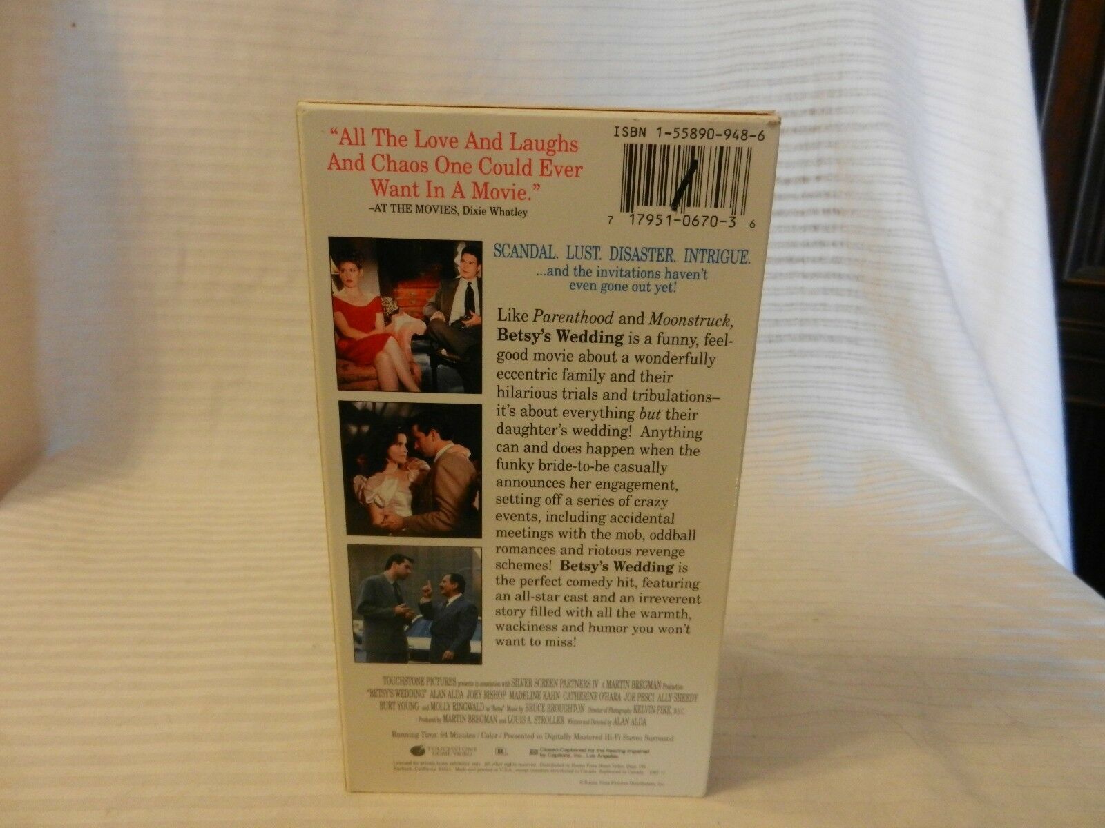 Betsy's Wedding (VHS, 1990) Alan Alda, Joey Bishop, Madeline Kahn - VHS ...
