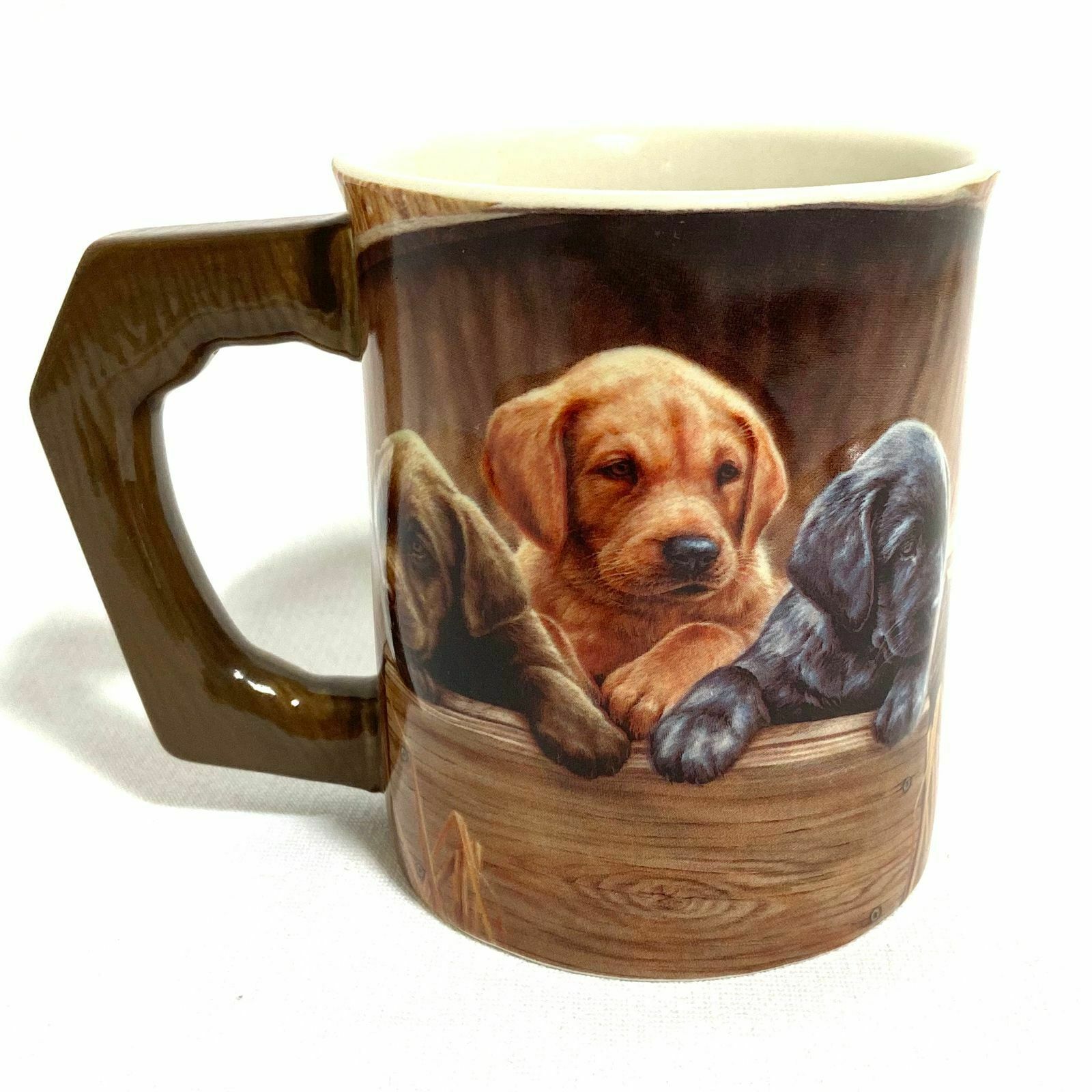 Labrador Retriever Puppies Coffee Mug Cup 16oz Rare Rosemary Millette 