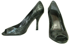 Enzo Angiolini Shoes Size 6 Pumps Camaylie Gray Animal Print Embossed Pe... - $14.84