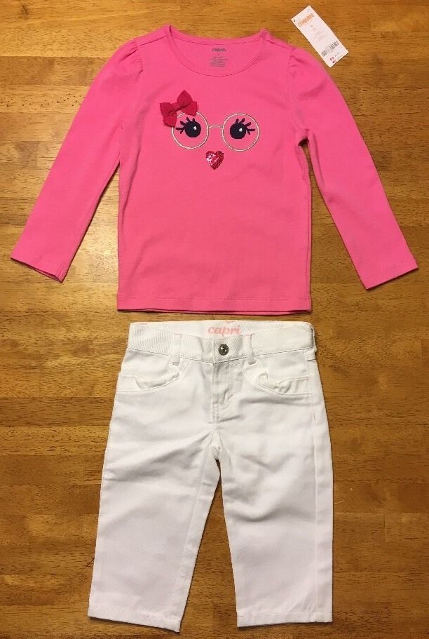NWT Girl/'s Gymboree Valentine/'s Day long sleeve shirt /& elastic pants ~ 4 5 8