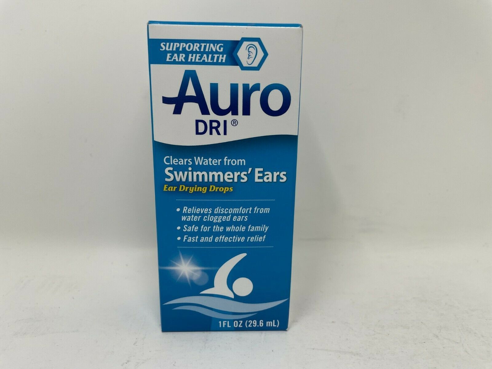 4 X Auro Dri Swimmers Ear Drying Drops Aid 1oz Exp 0125 Ear Drops