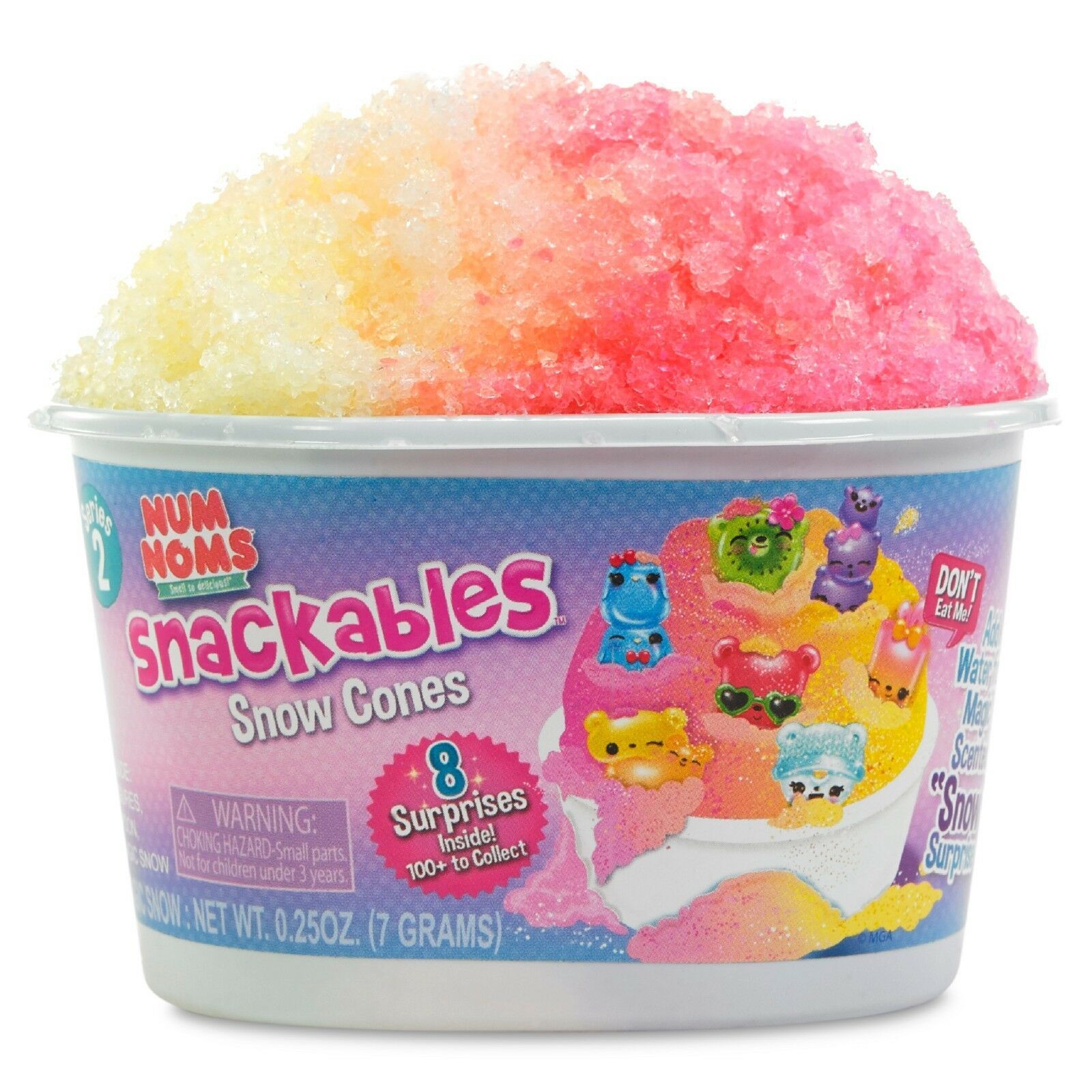 NUM NOMS SNACKABLES SNOW CONES - 8 Surprises Rainbow Series 2 Scoop Ice ...