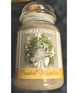 YANKEE CANDLE FROSTED MISTLETOE 22 OZ CANDLE - $0.94