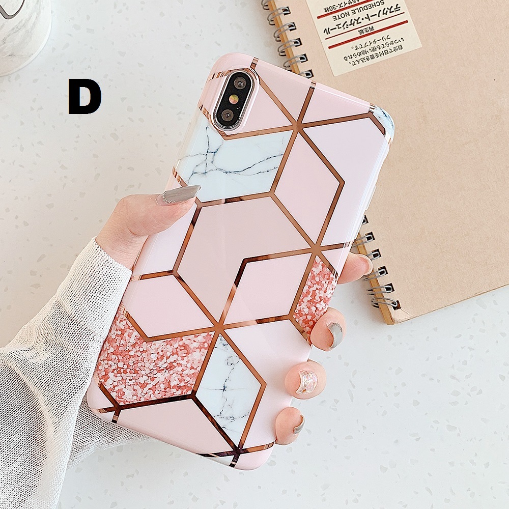 Geometric Marble Phone Cases For iPhone 11 Pro Max XR XS Max
