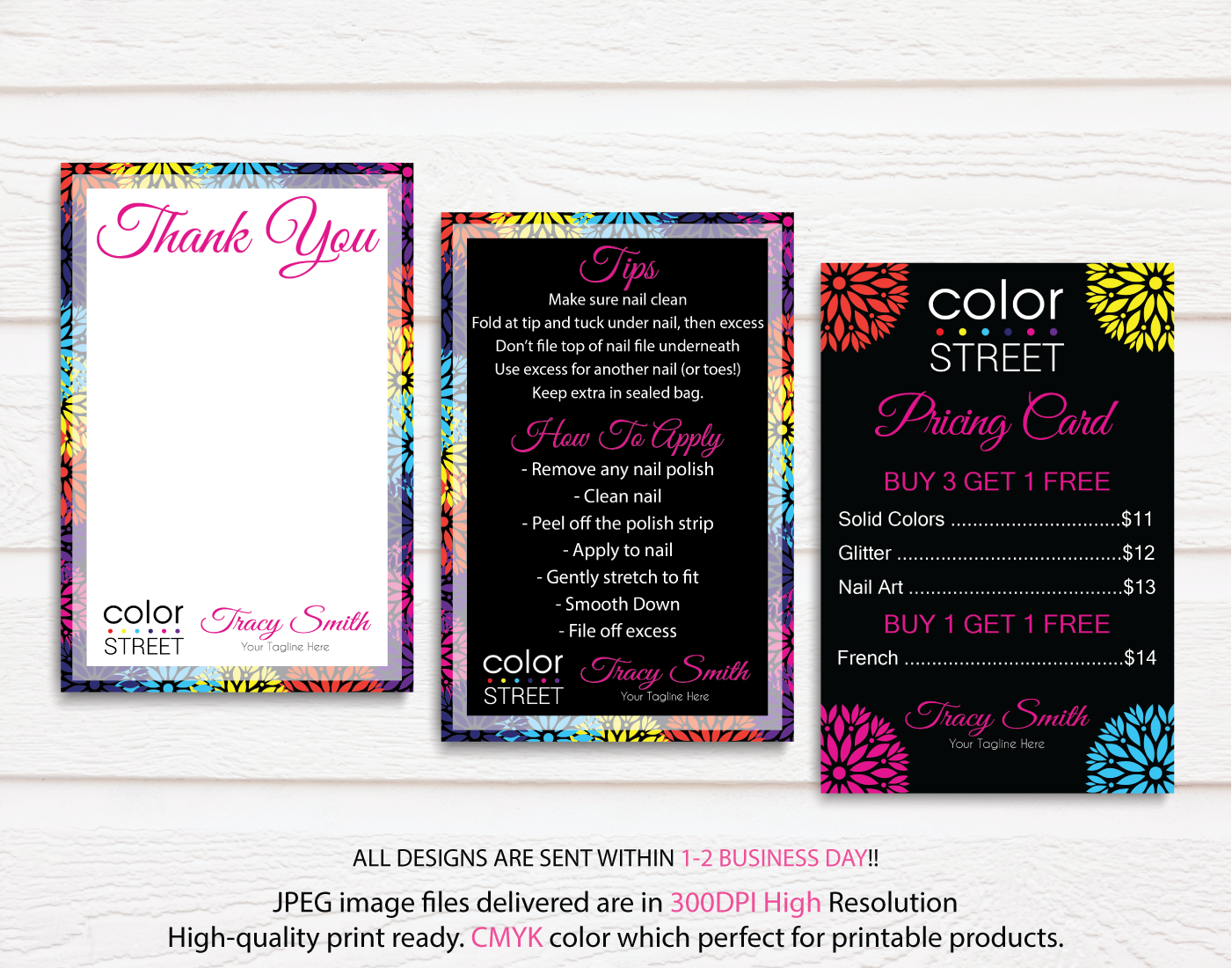 Personalized Color Street Cards Color And 50 Similar Items