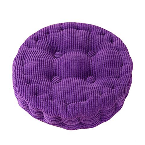 George Jimmy Circle Thicken Cushion Tatami Floor Cushion Office/Car Pillow-Purpl