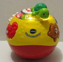 VTECH WIGGLE AND CRAWL LIGHT UP BALL BABY TODDLER ANIMALS NUMBERS COLORS... - $3.99