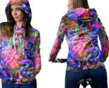Psychedelic face trippy tongue dmt hoodie women thumb155 crop