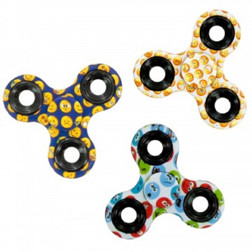 Emoticon Hand Spinner - One Item w/Random Design and Color