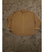 Falcon Bay Mens Long Sleeve Button Down Yellow Black Plaid Shirt 4XLT Tall - $19.99
