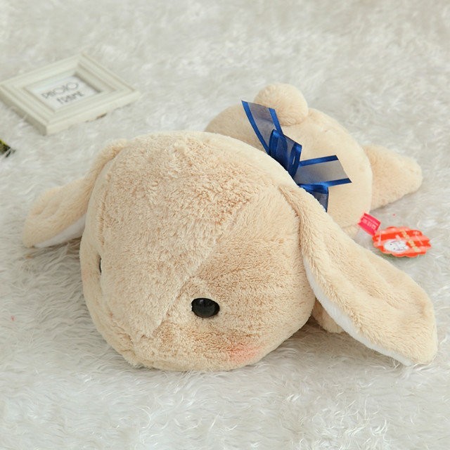 48CM-Beige Stuffed Holland Lop bunny Flying rabbit Plush Doll Toy ...