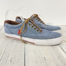 Polo Ralph Lauren Mens Size 9.5D Vaughn Canvas Boat Deck Shoes BLUE Casual - $23.74