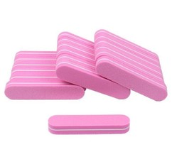 60pcs Mini Nail File Sponge Gel Polish Buffer Block Sanding Pink - $31.37