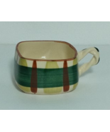 VINTAGE 1940-50s Blair Ceramics Gay Plaid tea cup coffee mug &quot;decorated ... - $18.77