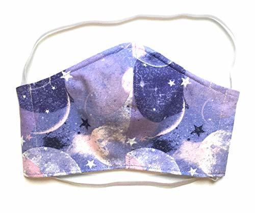 Primary image for Fitted purple lunar moon face mask, planet galaxy sky cloud star Astronomy, Wash