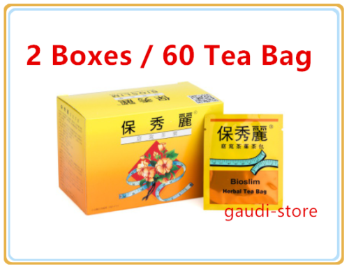 Bioslim Tea Bio Slim Mild Laxative Herbal Tea Bags ( 60 Teabags) 保秀麗窈窕茶 x 2 - $23.88