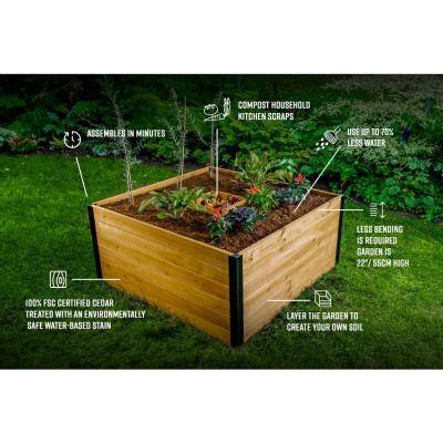 mezza wood planter box