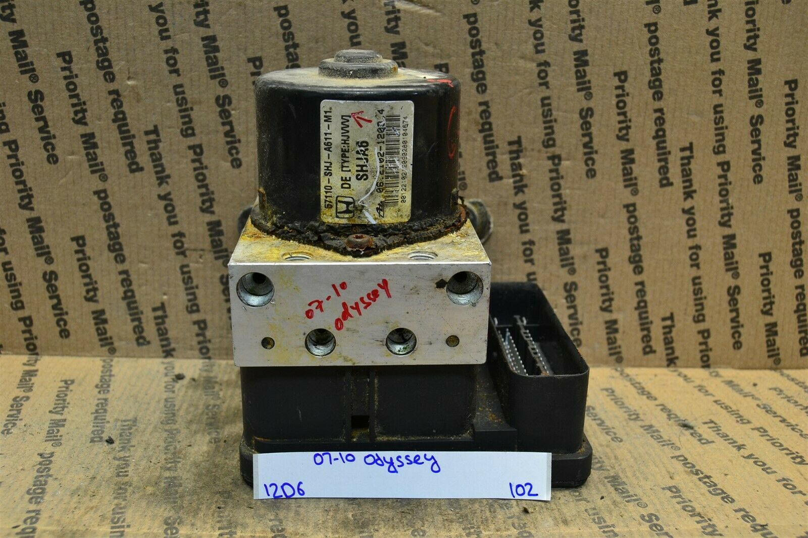 07-10 Honda Odyssey ABS Pump Control OEM 57110SHJA611M1 Module 102-12D6 - $54.98