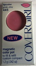 Lot of 2 Covergirl Lipcolor Magnetic Color Pot #445 Pink Chic - $7.99