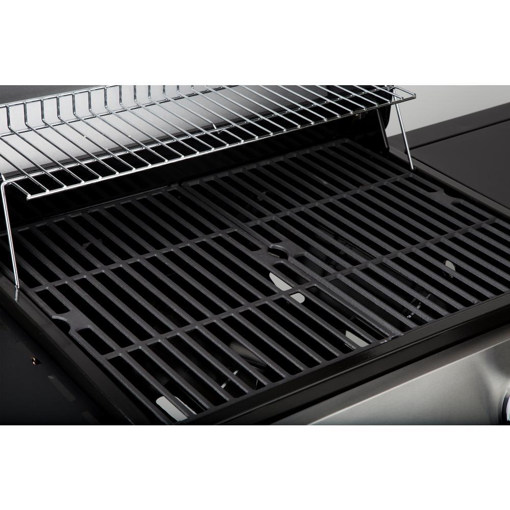 DynaGlo Propane Gas Grill 2Burner Grease Pan Warming Rack Stainless