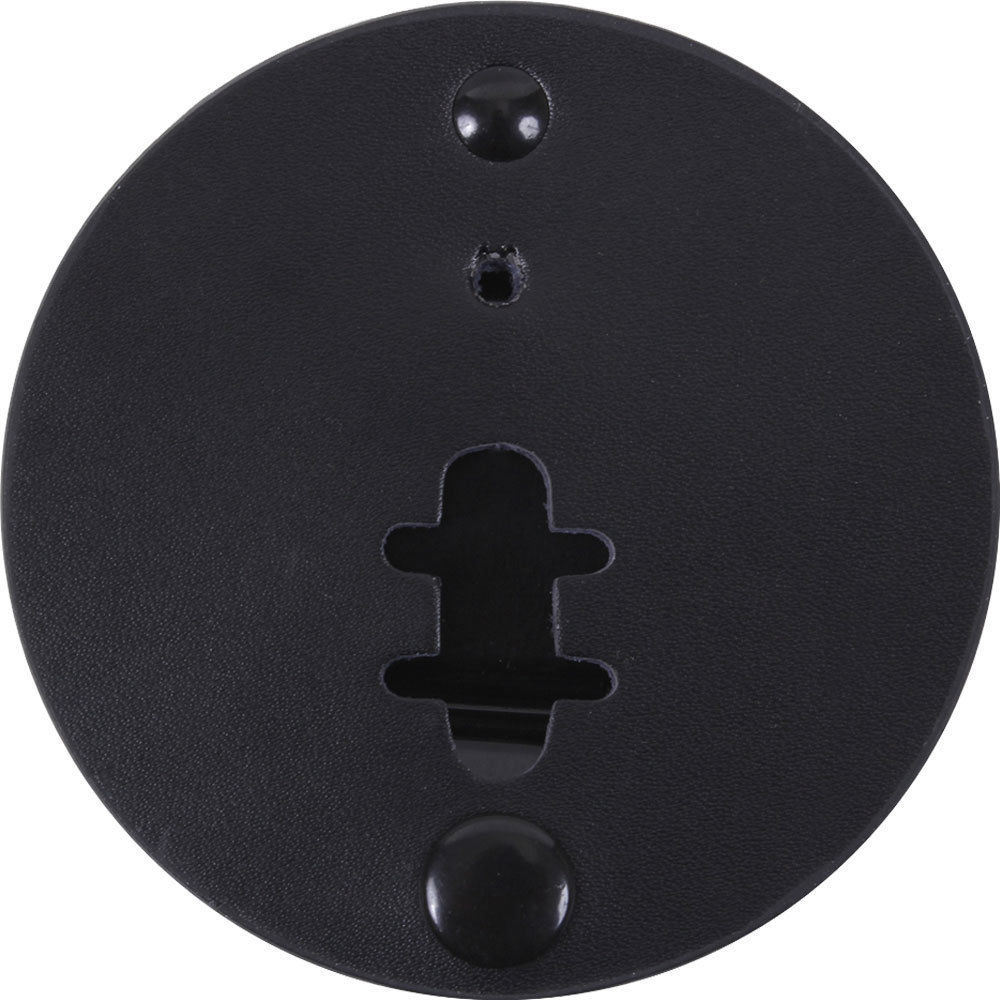 Black Round Badge Holder Shield Leather Clip On Belt for Law