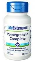 2 PACK Life Extension Pomegranate Complete antioxidant prostate 30 soft gel image 1