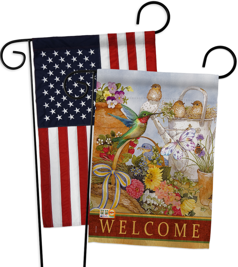 Welcome Spring Birds - Impressions Decorative USA - Applique Garden ...