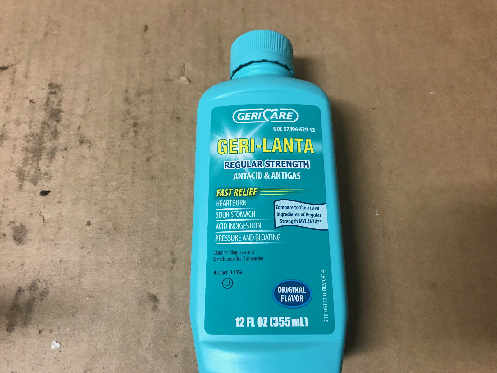 Gericare GeriLanta Antacid Antigas Compare to MYLANTA, 12 Fl oz, 1
