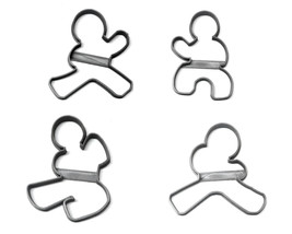 Ninjabread Ninja Gingerbread Men Christmas Set Of 4 Cookie Cutters USA P... - $7.99