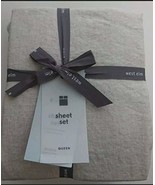 West Elm Belgian Linen Sheet Set~Queen~Natural Flax - $185.63