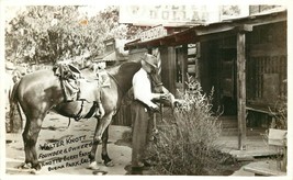 RPPC Walter Knott &amp;Horse, Silver Dollar Saloon Knott&#39;s Berry Farm Buena ... - $19.16