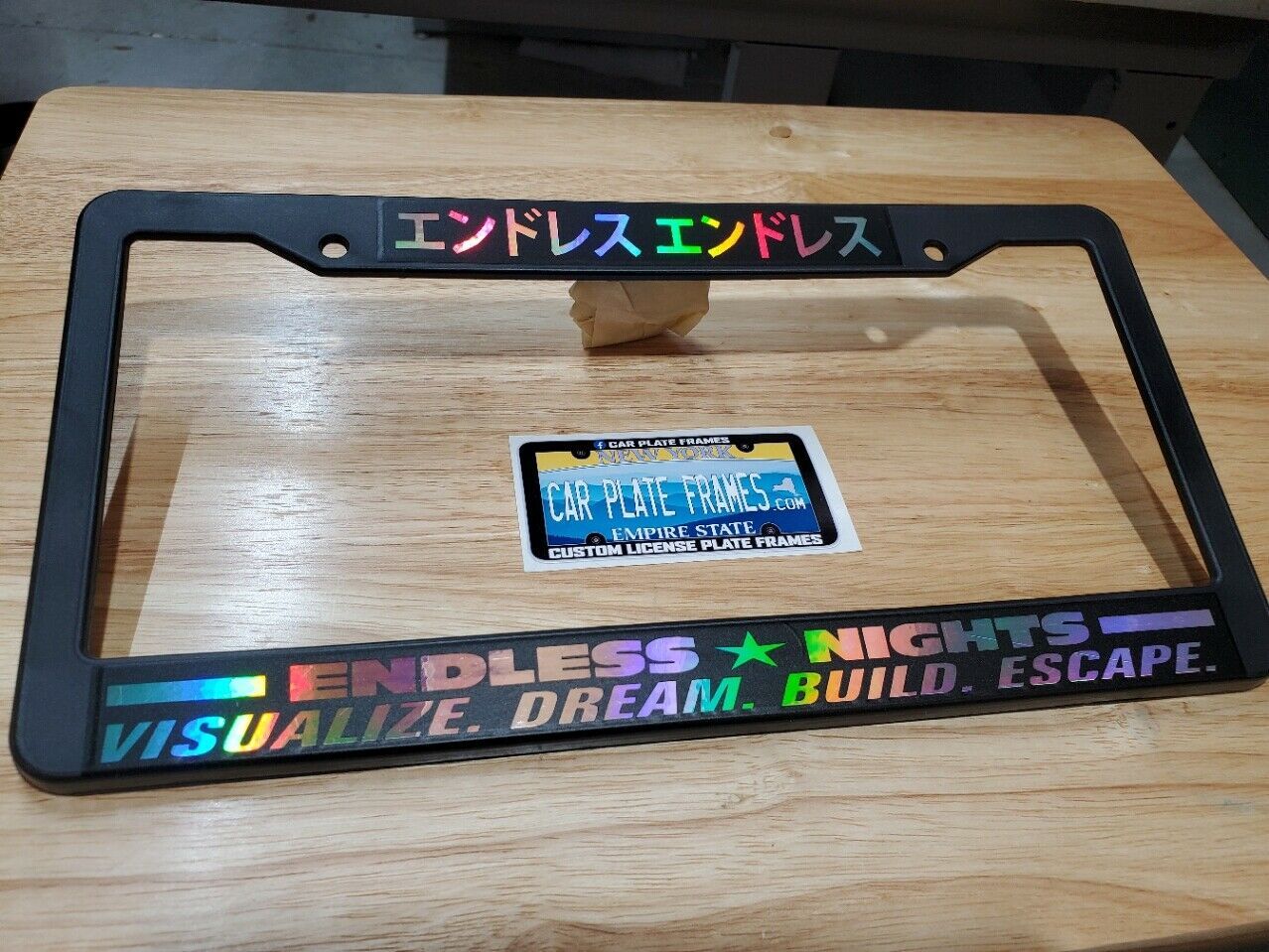oil slick hologram Endless Nights Japanese Lowered JDM Drift License