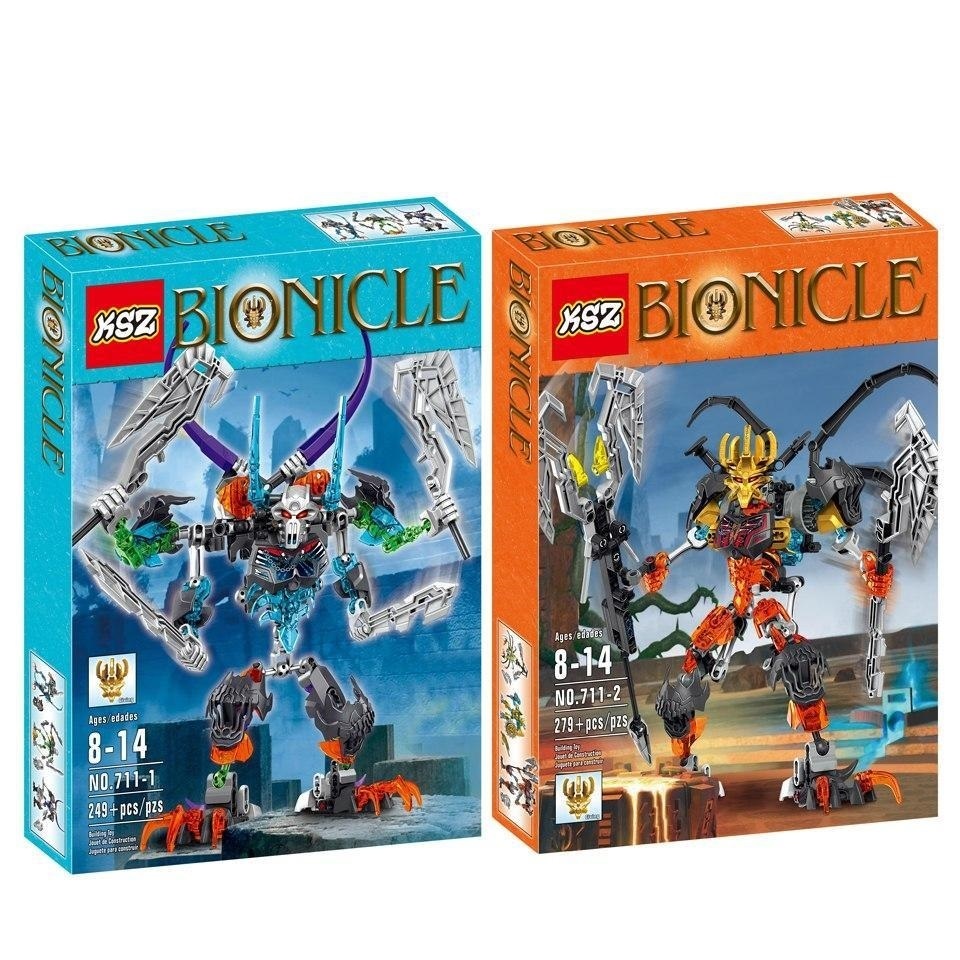 Bionicle Unity Set Skeleton Mask King And Skull Warrior Minifigures ...