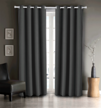 Energy Saver Shade Room Darkening Blackout Curtain Panel set 3 Different Colors image 1