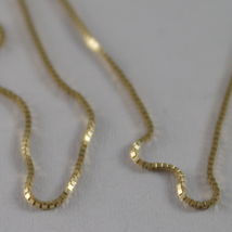 18K YELLOW GOLD CHAIN NECKLACE 0.5 mm MINI VENETIAN LINK 17.71 IN. MADE IN ITALY image 4