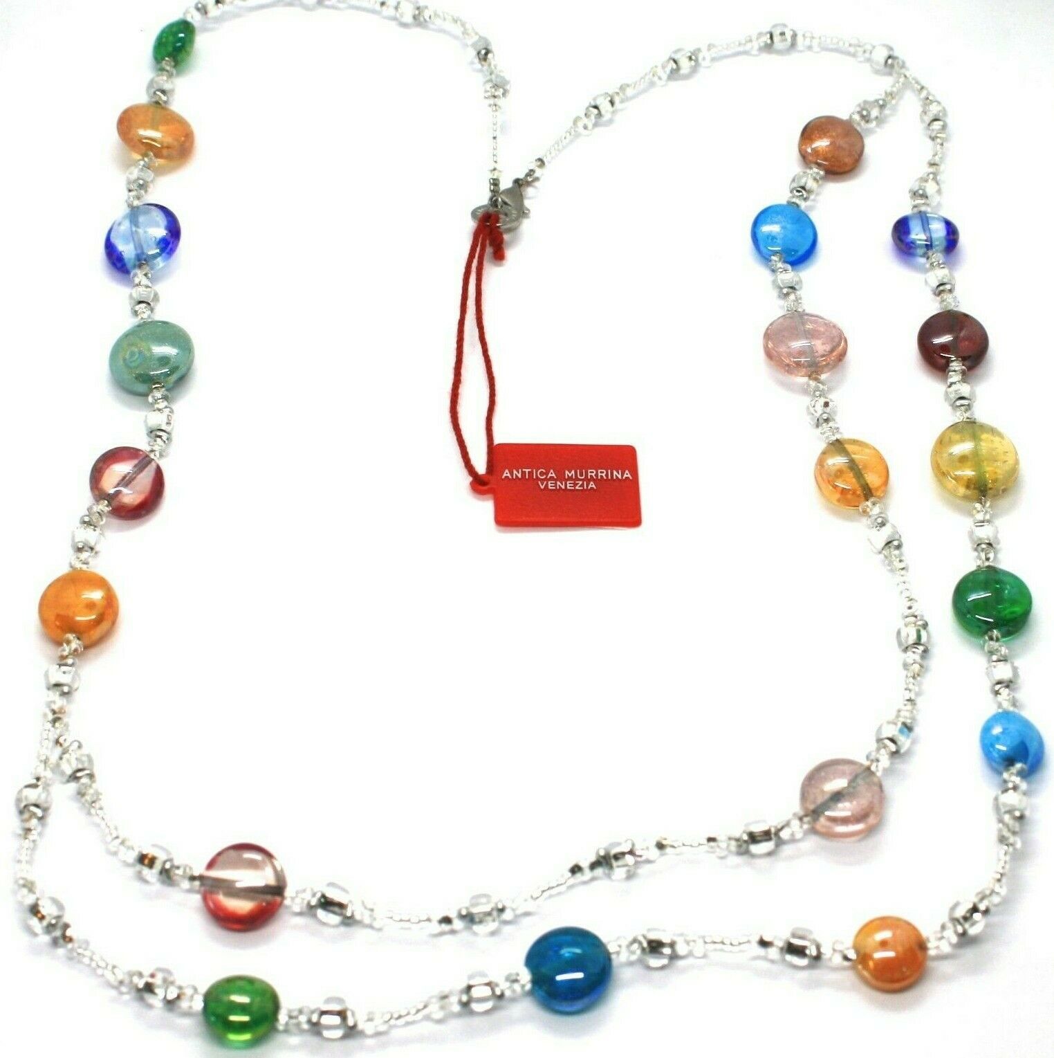 Necklace ANTICA MURRINA VENEZIA CO903A19, Discs, Two Wires, Multicolour ...