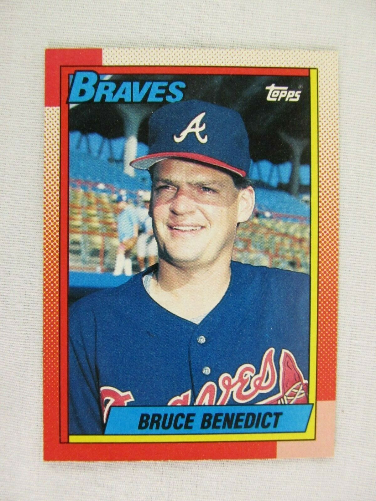 Bruce Benedict Atlanta Braves 1990 Topps Baseball Card Number 583