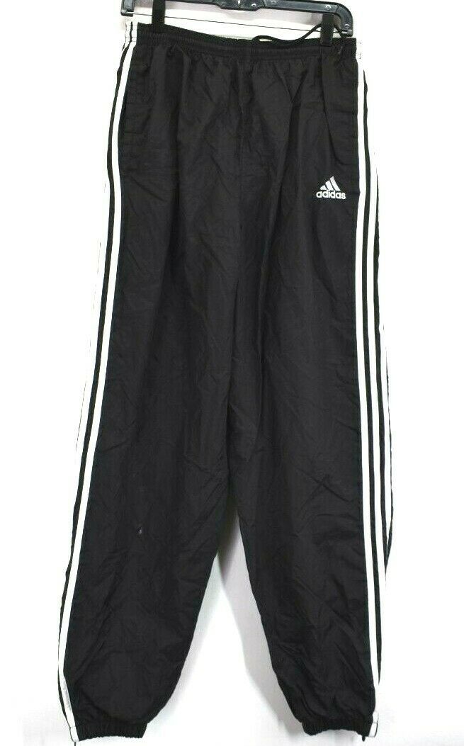 Vintage Adidas Men's L Nylon Tracksuit Jogger Pants 3 Stripe Classic ...