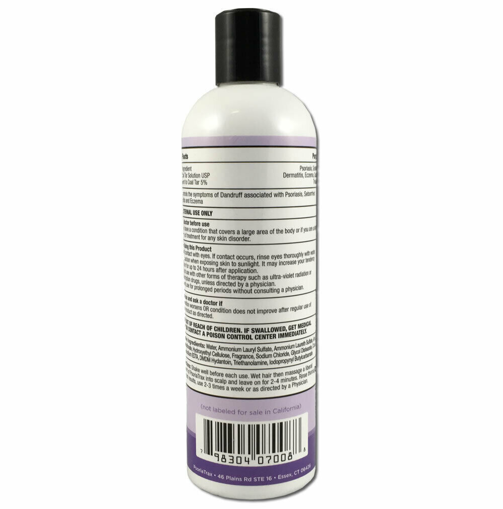 Psoriatrax Coal Tar Shampoo 12oz 5 Coal Tar(2 Bottle Bundle) Shampoo