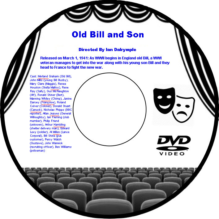 Primary image for Old Bill and Son 1941 DVD Film Comedy Ian Dalrymple Morland Graham John Mills