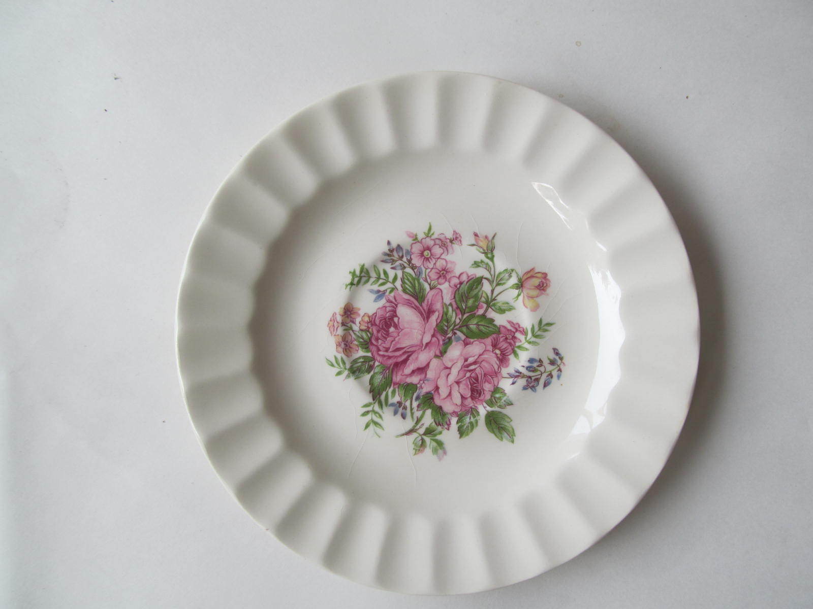 Edwin Knowles Picardy Pattern 6" Saucer Semi Vitreous China Made in USA